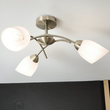 Přisazený lustr DONNA 3xE27/60W/230V patina