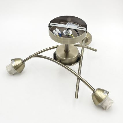 Přisazený lustr DONNA 3xE27/60W/230V patina