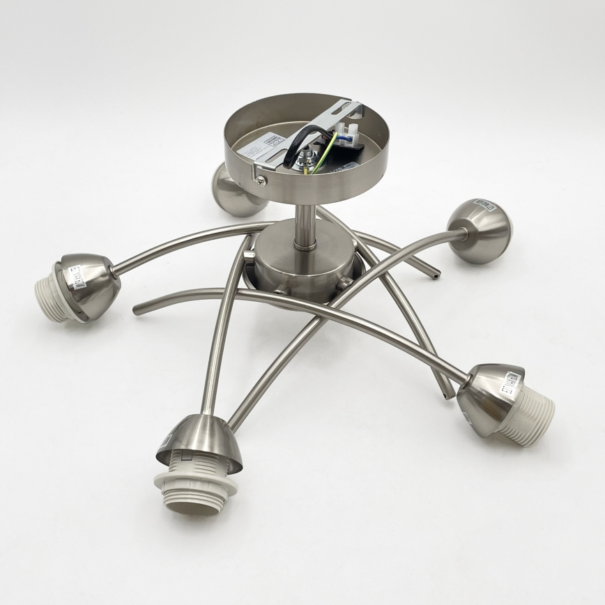 Přisazený lustr DONNA 5xE27/60W/230V nikl