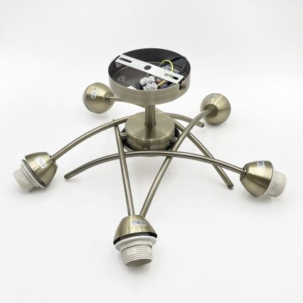 Přisazený lustr DONNA 5xE27/60W/230V patina