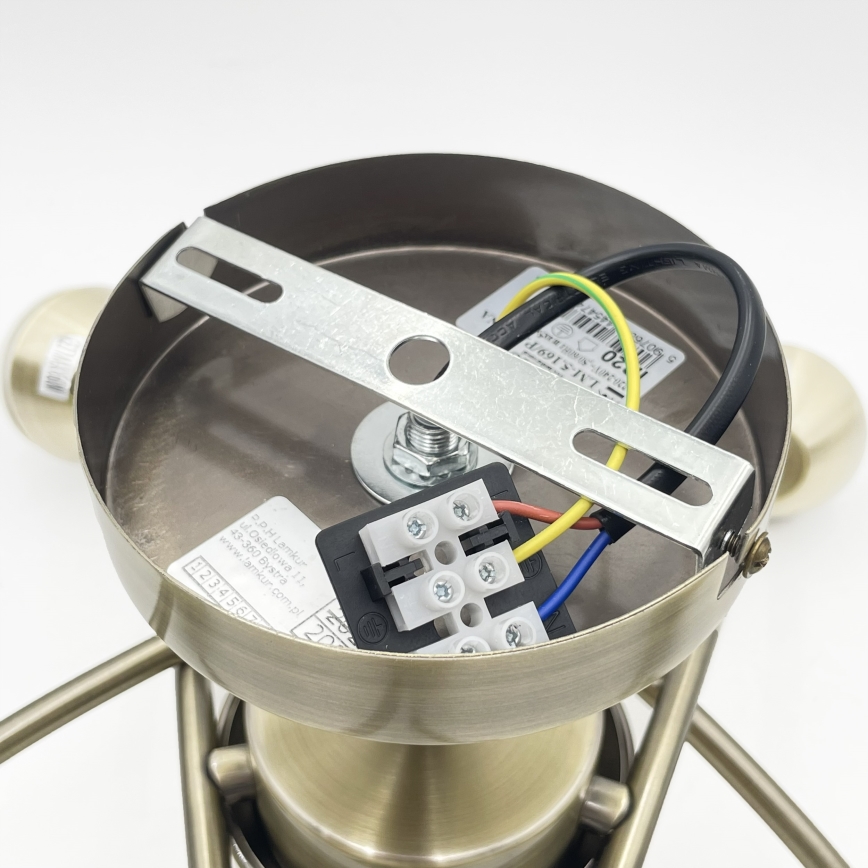 Přisazený lustr DONNA 5xE27/60W/230V patina