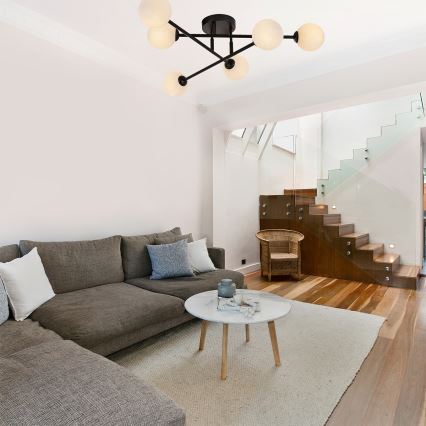 Přisazený lustr DORADO 6xG9/28W/230V černá