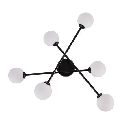 Přisazený lustr DORADO 6xG9/28W/230V černá