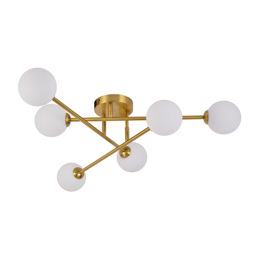 Přisazený lustr DORADO 6xG9/28W/230V zlatá