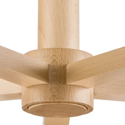 Přisazený lustr ELLIE 5xE27/60W/230V šedá/buk