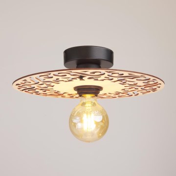 Přisazený lustr FALCO 1xE27/60W/230V pr. 30 cm béžová