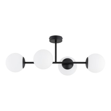 Přisazený lustr GLORENA 4xE14/10W/230V černá