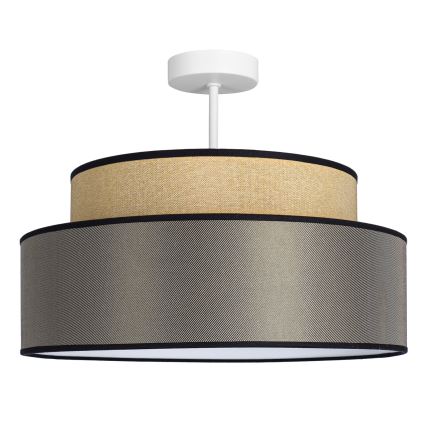Přisazený lustr GRACE 1xE27/60W/230V béžová/hnědá