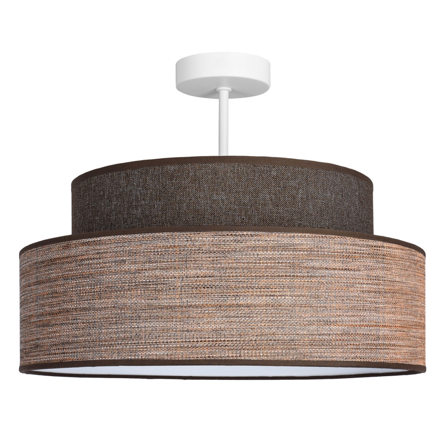 Přisazený lustr GRACE 1xE27/60W/230V hnědá/béžová