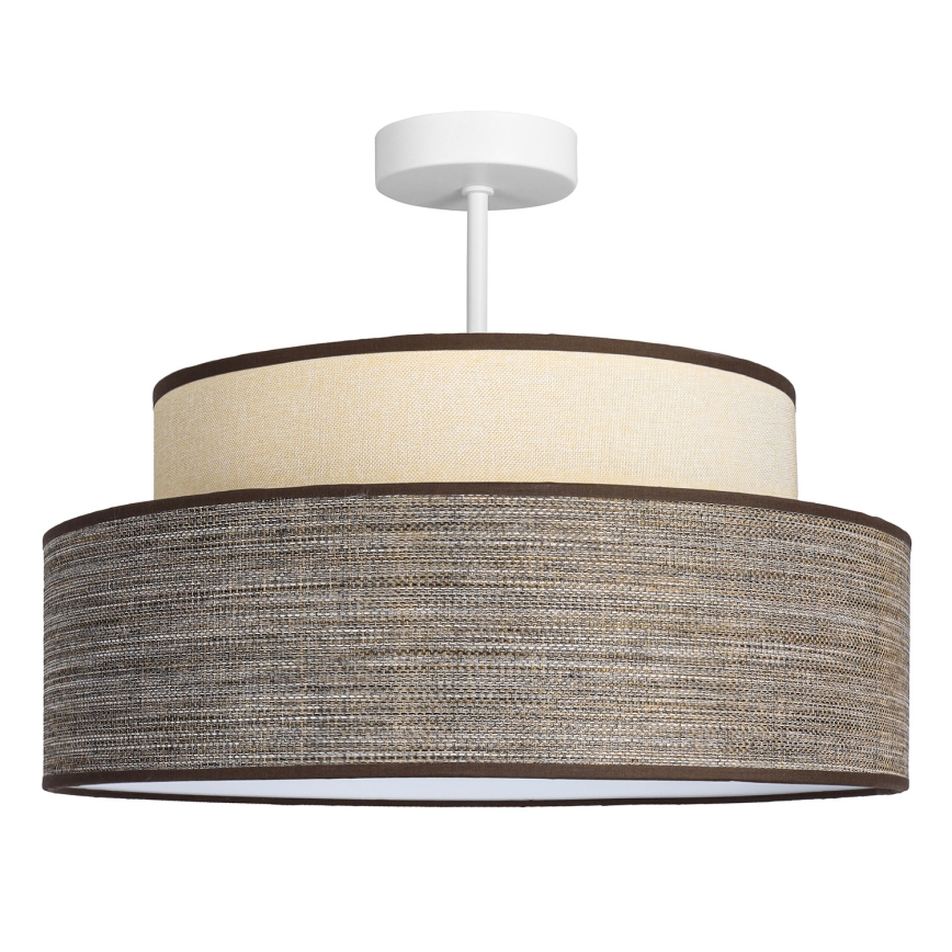 Přisazený lustr GRACE 1xE27/60W/230V krémová/hnědá