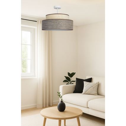 Přisazený lustr GRACE 1xE27/60W/230V krémová/hnědá