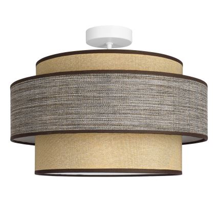 Přisazený lustr GRACE 1xE27/60W/230V krémová/hnědá