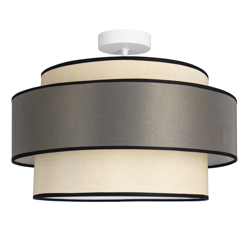 Přisazený lustr GRACE 1xE27/60W/230V krémová/šedá