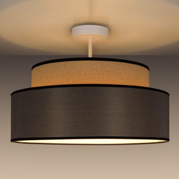 Přisazený lustr GRACE 1xE27/60W/230V pr. 40 cm béžová/hnědá