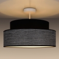 Přisazený lustr GRACE 1xE27/60W/230V pr. 40 cm černá/šedá