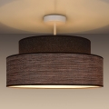 Přisazený lustr GRACE 1xE27/60W/230V pr. 40 cm hnědá/béžová