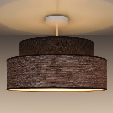 Přisazený lustr GRACE 1xE27/60W/230V pr. 40 cm hnědá/béžová