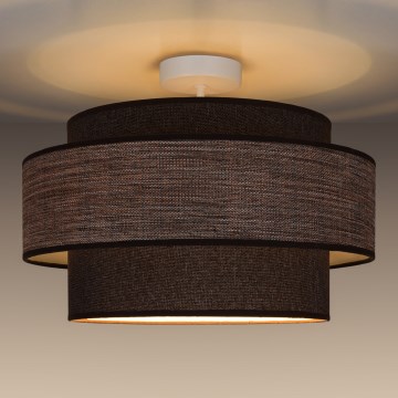 Přisazený lustr GRACE 1xE27/60W/230V pr. 40 cm hnědá/béžová