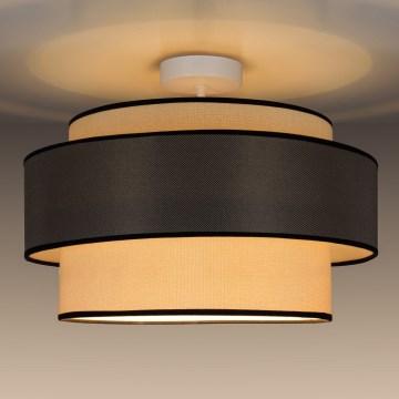 Přisazený lustr GRACE 1xE27/60W/230V pr. 40 cm krémová/šedá