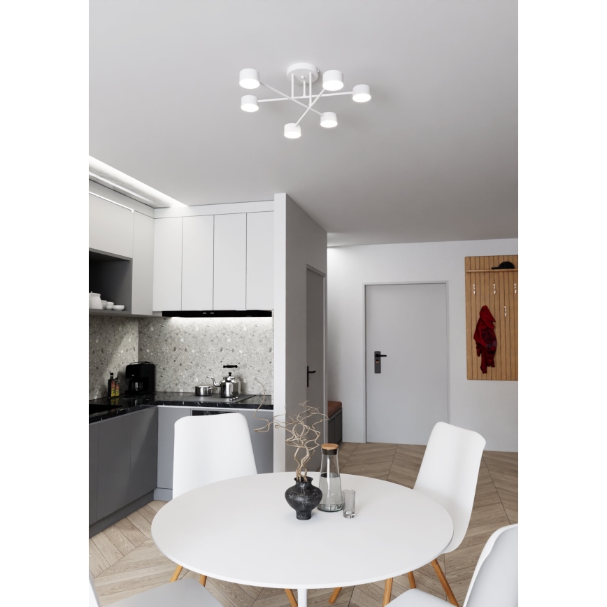 Přisazený lustr HALO 6xGX53/10W/230V bílá
