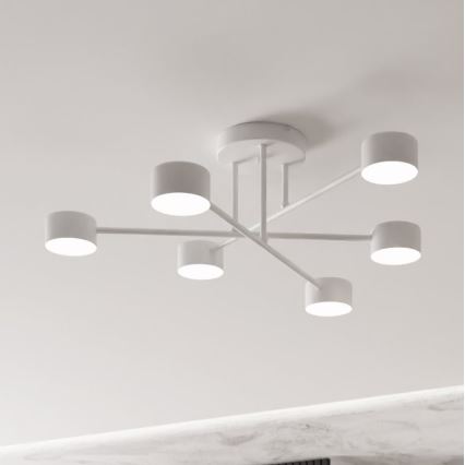 Přisazený lustr HALO 6xGX53/10W/230V bílá