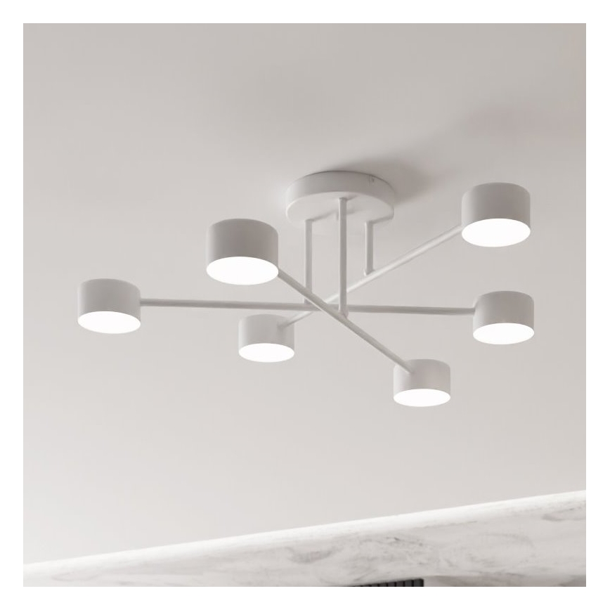 Přisazený lustr HALO 6xGX53/10W/230V bílá