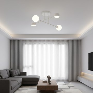 Přisazený lustr HOLON 2xG9/8W/230V + 2xGX53/12W bílá