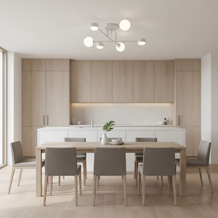 Přisazený lustr HOLON 3xG9/8W/230V + 3xGX53/12W bílá