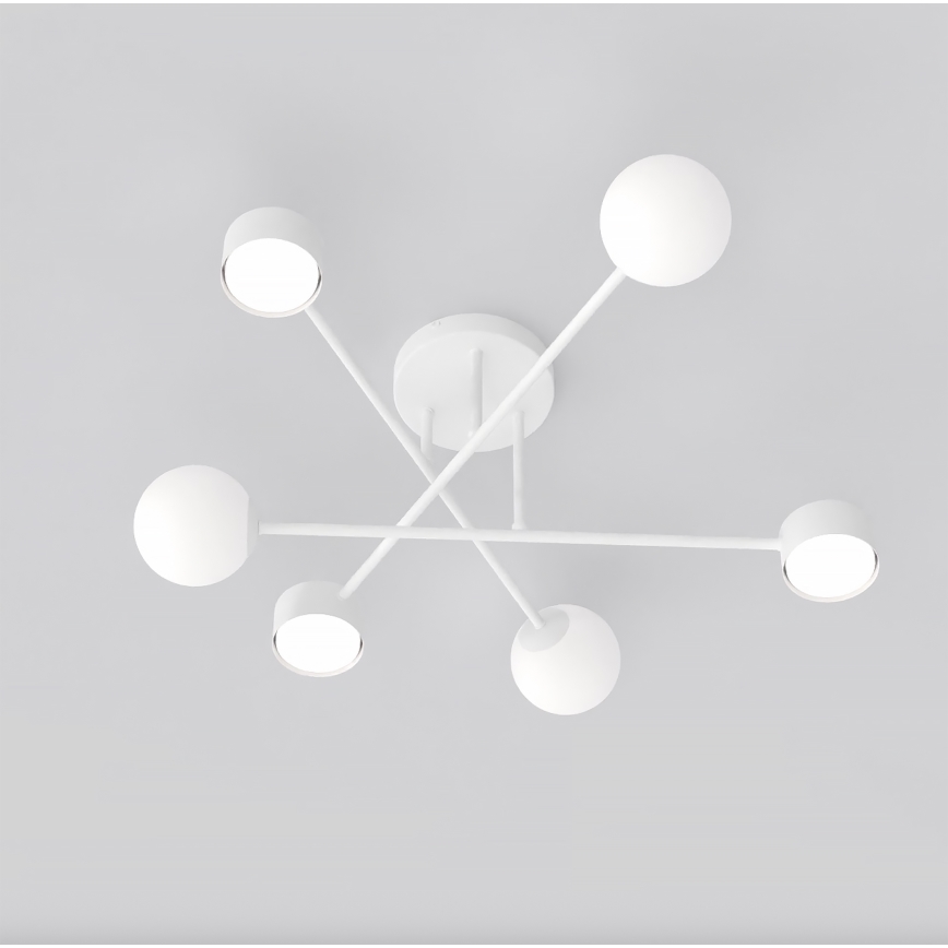 Přisazený lustr HOLON 3xG9/8W/230V + 3xGX53/12W bílá