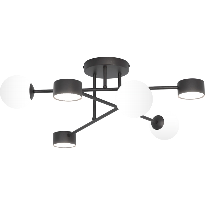 Přisazený lustr HOLON 3xG9/8W/230V + 3xGX53/12W černá