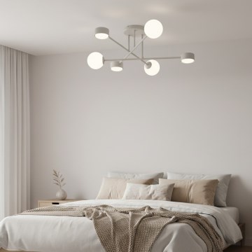 Přisazený lustr HOLON 3xG9/8W/230V + 3xGX53/12W šedá