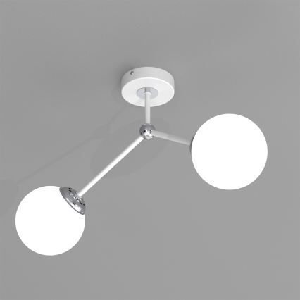 Přisazený lustr JOY 2xE14/40W/230V bílá/lesklý chrom