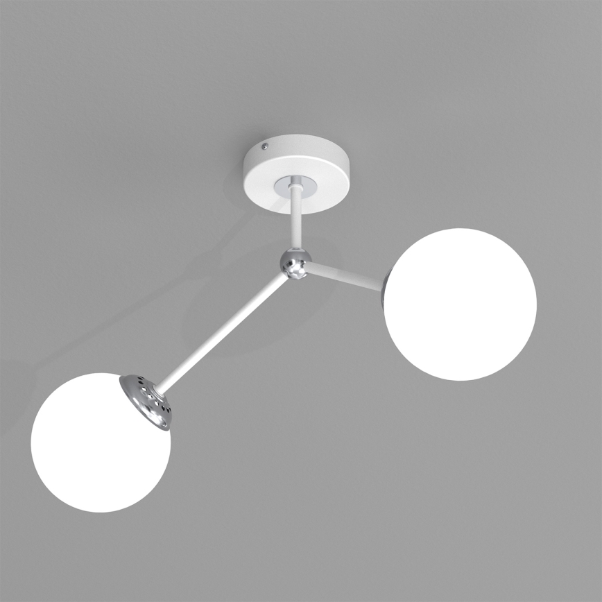 Přisazený lustr JOY 2xE14/40W/230V bílá/lesklý chrom