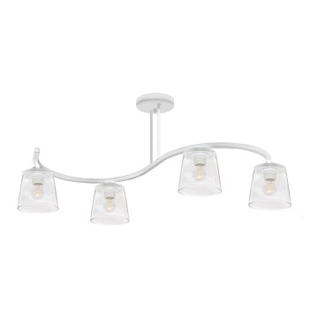 Přisazený lustr LUCEA 4xE27/15W/230V bílá