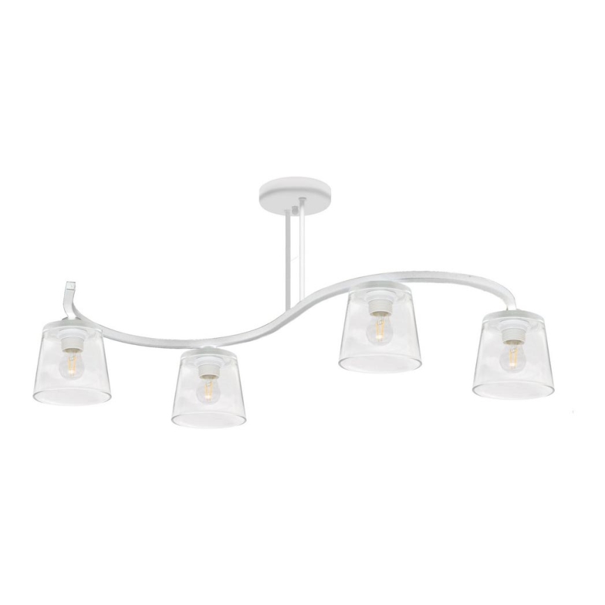 Přisazený lustr LUCEA 4xE27/15W/230V bílá