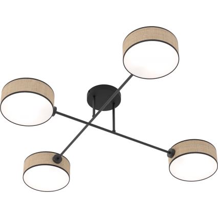 Přisazený lustr MAGA 4xE14/10W/230V béžová