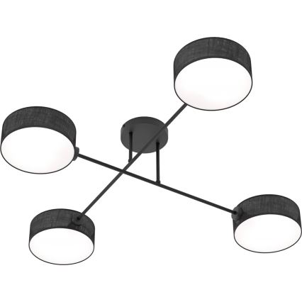 Přisazený lustr MAGA 4xE14/10W/230V černá