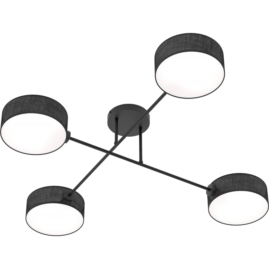 Přisazený lustr MAGA 4xE14/10W/230V černá