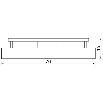 Přisazený lustr MAISON 4xGU10/8W/230V dub