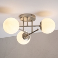 Přisazený lustr MALENA 3xE14/5W/230V matný chrom/bílá