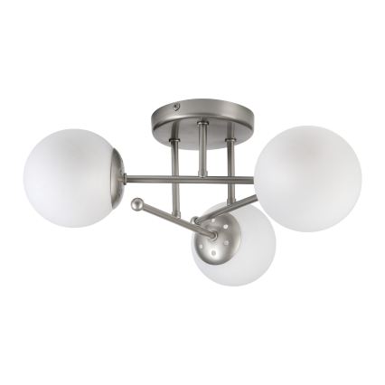 Přisazený lustr MALENA 3xE14/5W/230V matný chrom/bílá