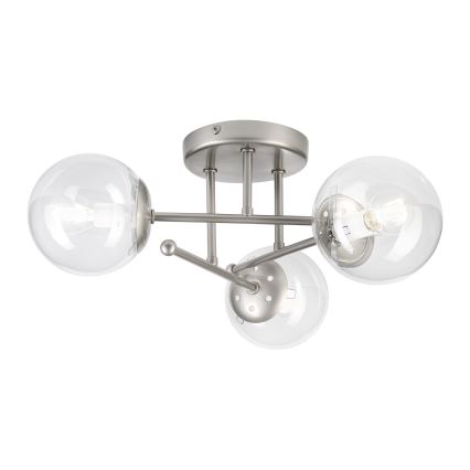 Přisazený lustr MALENA 3xE14/5W/230V matný chrom/čirá
