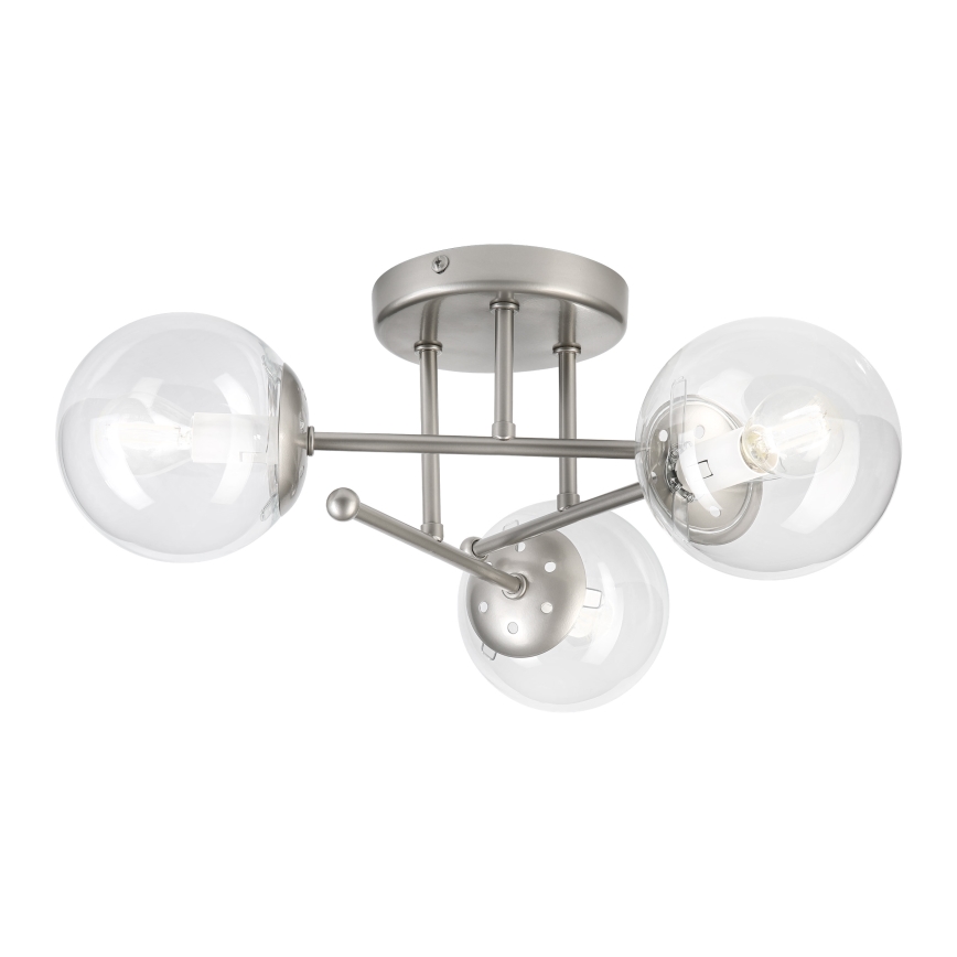 Přisazený lustr MALENA 3xE14/5W/230V matný chrom/čirá