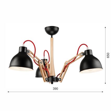 Přisazený lustr MARCELLO 3xE27/60W/230V