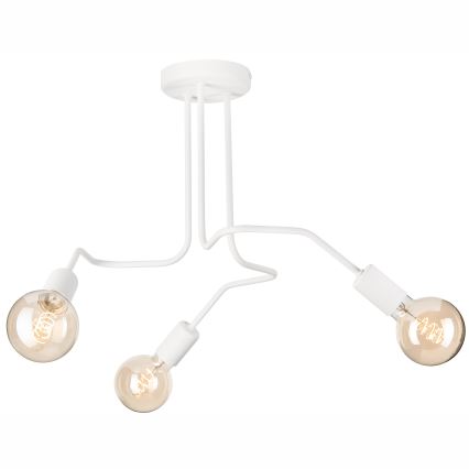 Přisazený lustr MATYLDA 3xE27/60W/230V bílá