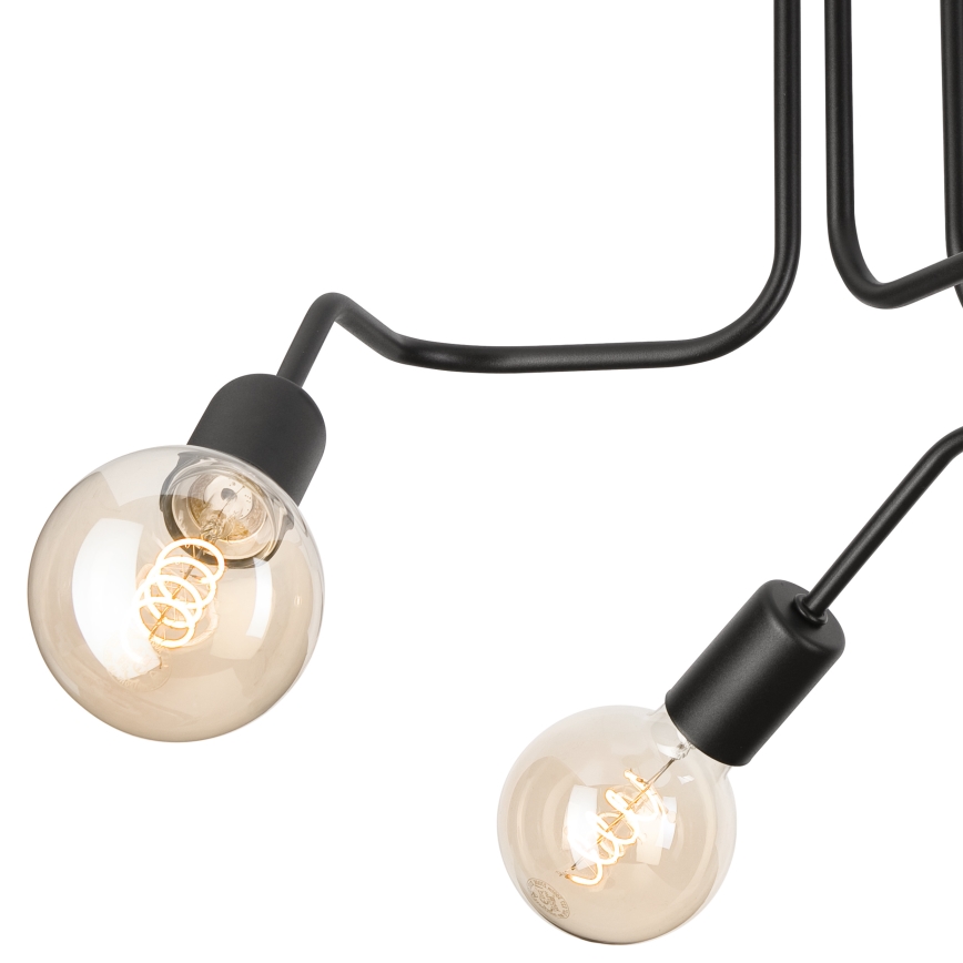 Přisazený lustr MATYLDA 3xE27/60W/230V černá