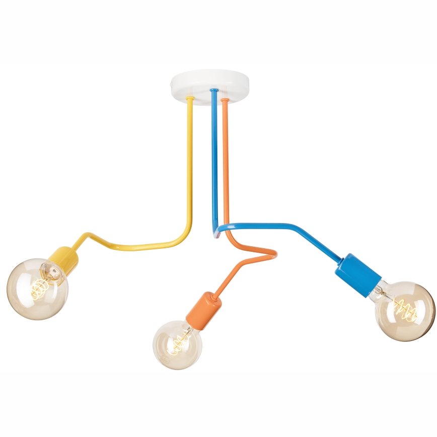 Přisazený lustr MATYLDA 3xE27/60W/230V pestrobarevná