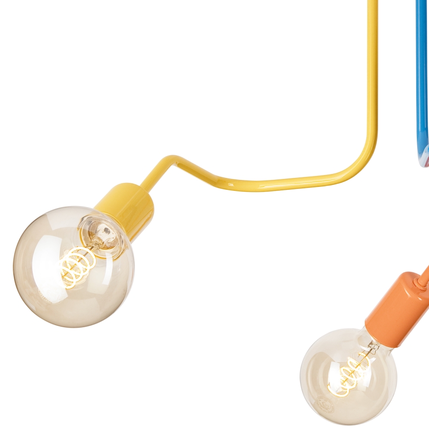 Přisazený lustr MATYLDA 3xE27/60W/230V pestrobarevná