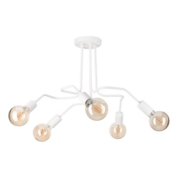 Přisazený lustr MATYLDA 5xE27/60W/230V bílá