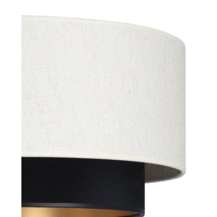 Přisazený lustr NATIA 1xE27/60W/230V bílá/černá